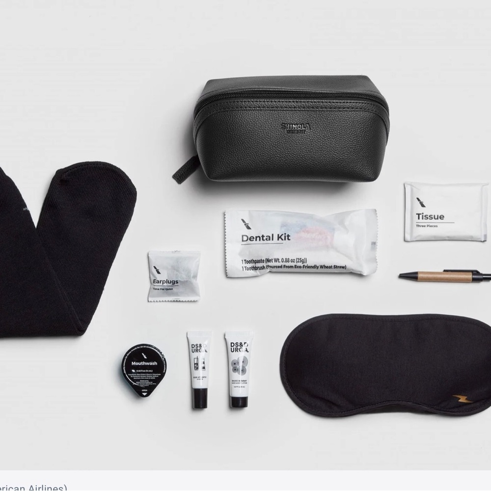 SHINOLA Detroit NWT amenity kit black